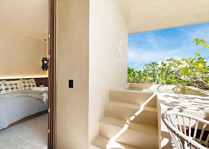 Beachfront 2br In Bahia Tankah, Tulum Apartment *